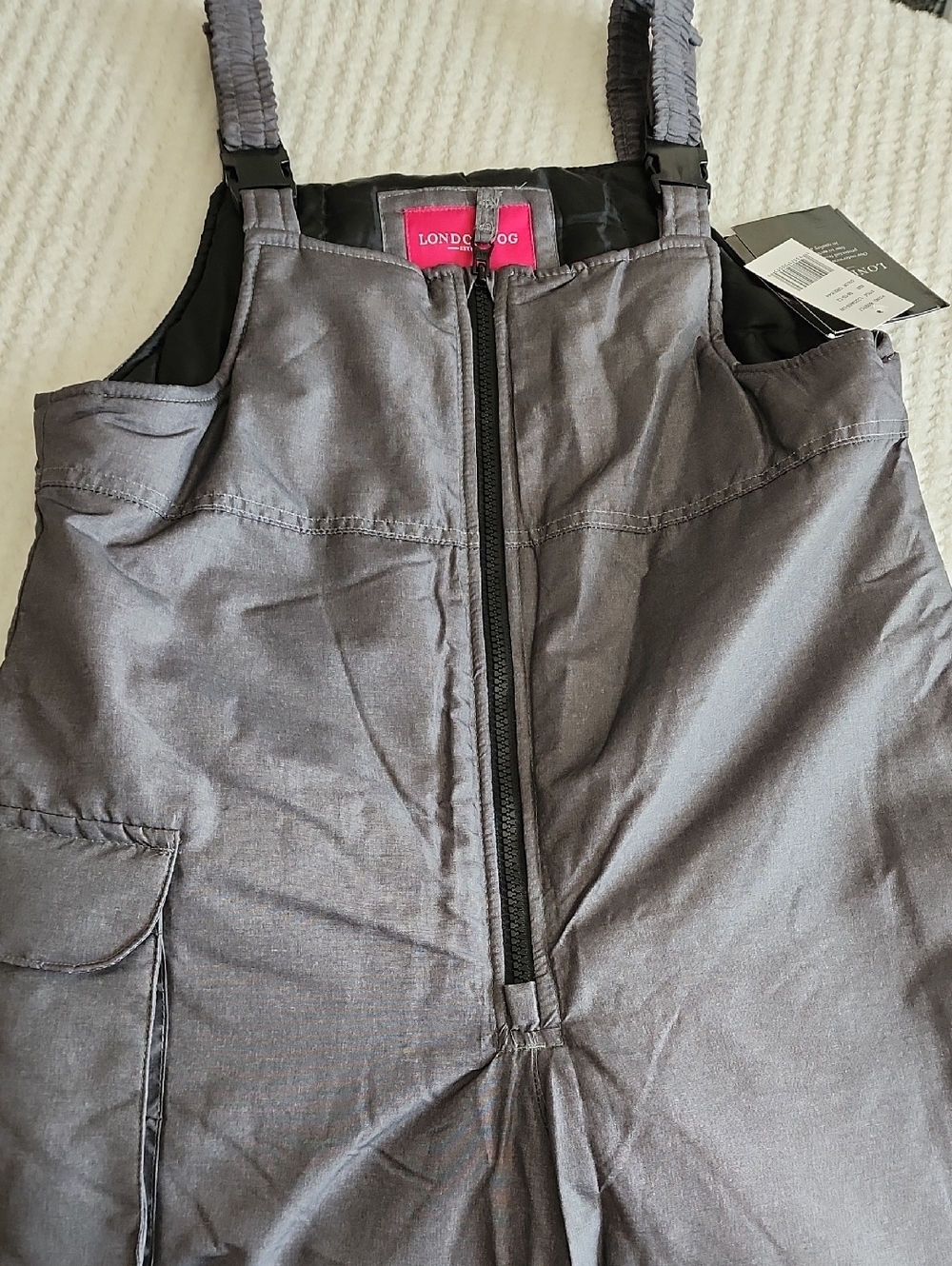 London Fog Gray Snow Pants Brand New